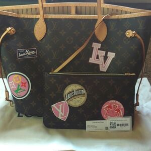 Louis Vuitton Neverfull MM World Tour EUC